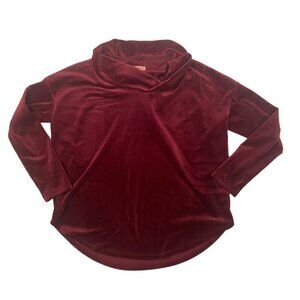 Lou & Grey Burgundy Cowl Neck Sweater